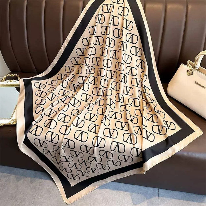 Kalsten | Retro Korean Style Faux Silk Scarf