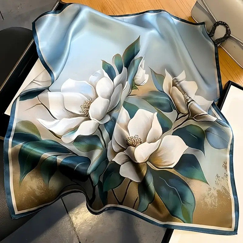 Kalsten | Retro Korean Style Faux Silk Scarf