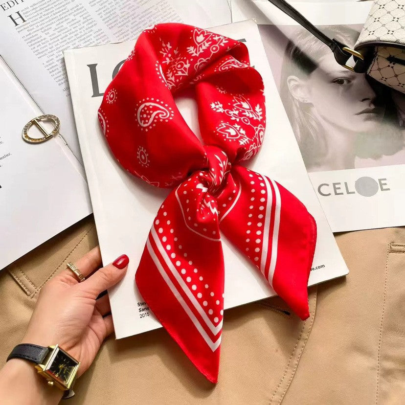 Kalsten | Retro Korean Style Faux Silk Scarf