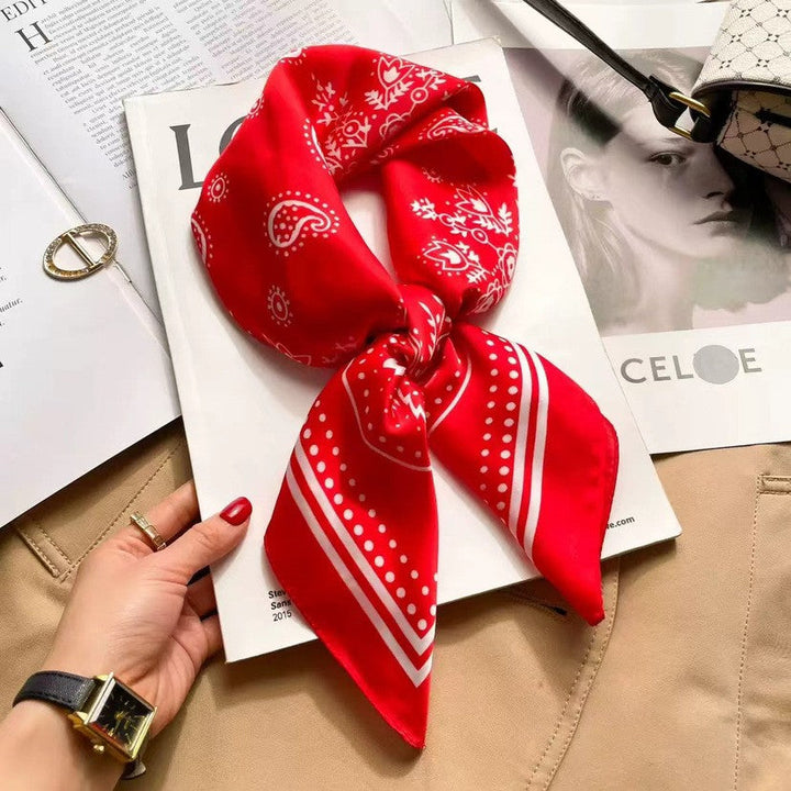 Kalsten | Retro Korean Style Faux Silk Scarf