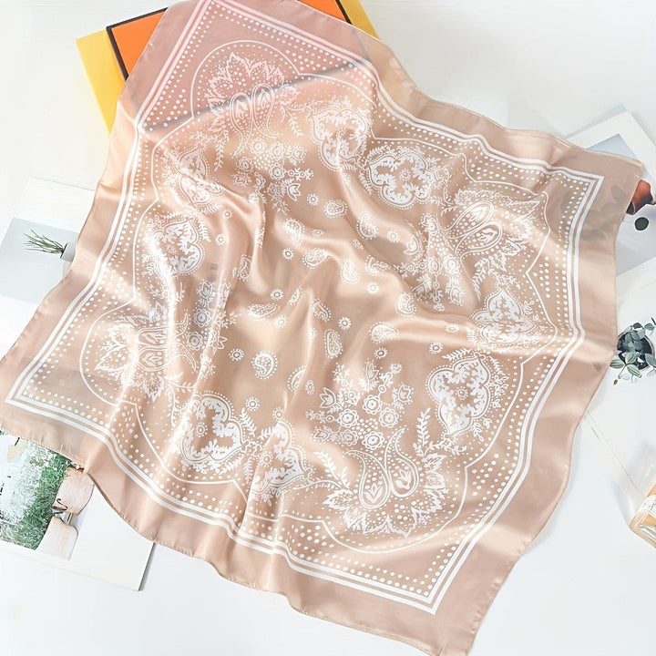 Kalsten | Retro Korean Style Faux Silk Scarf
