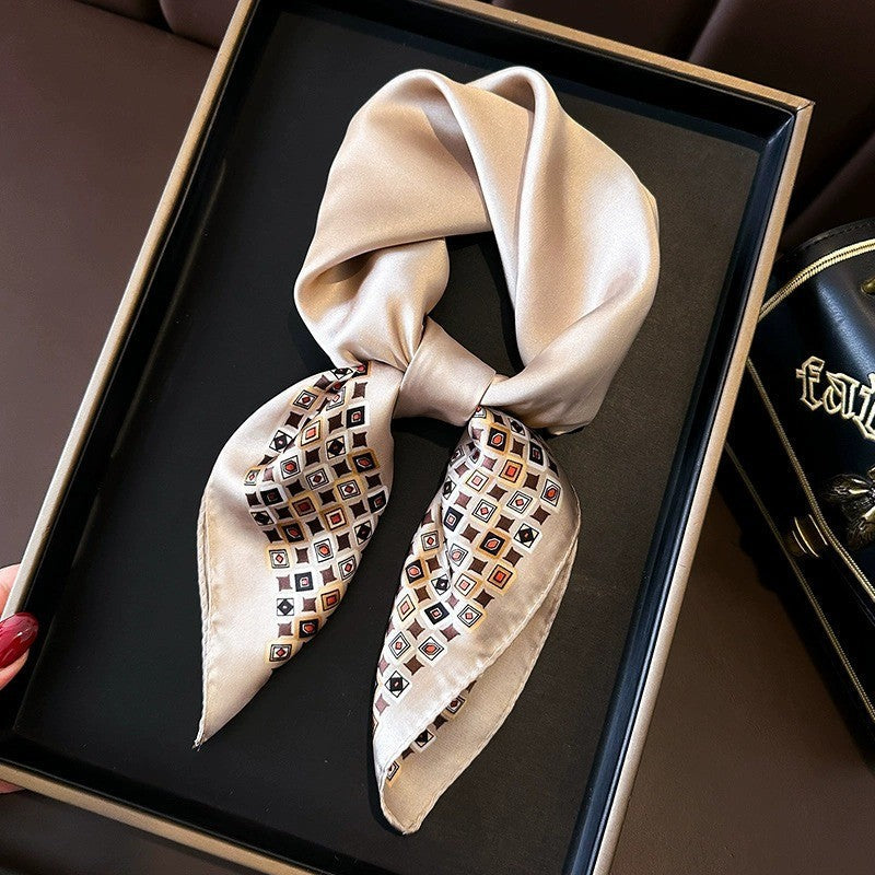 Kalsten | Retro Korean Style Faux Silk Scarf