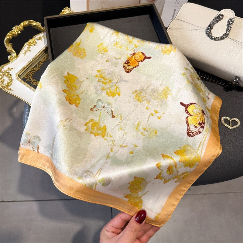 Kalsten | Retro Korean Style Faux Silk Scarf