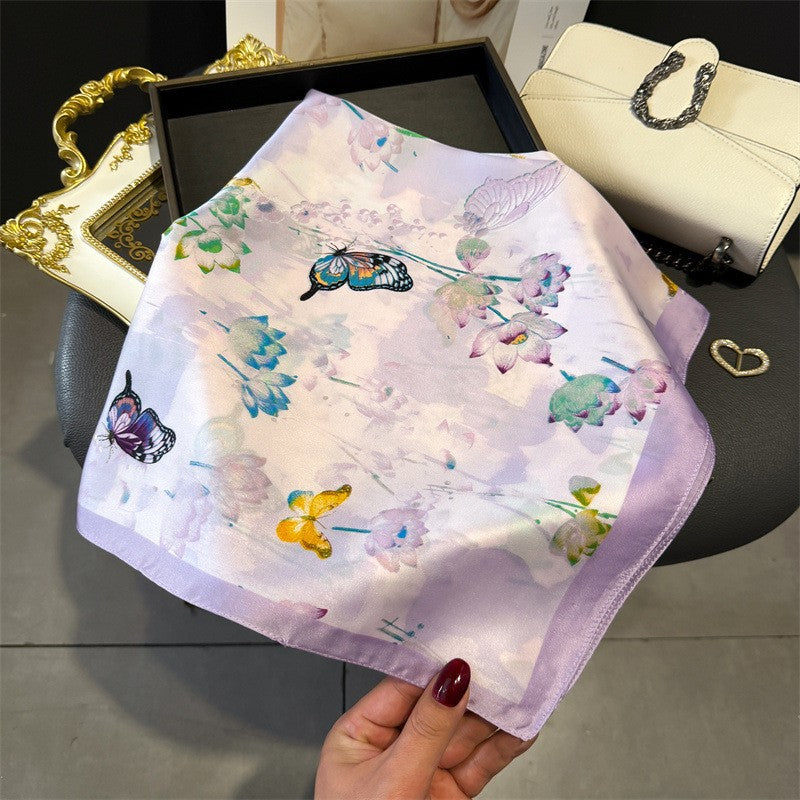 Kalsten | Retro Korean Style Faux Silk Scarf