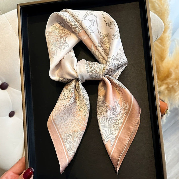 Kalsten | Retro Korean Style Faux Silk Scarf