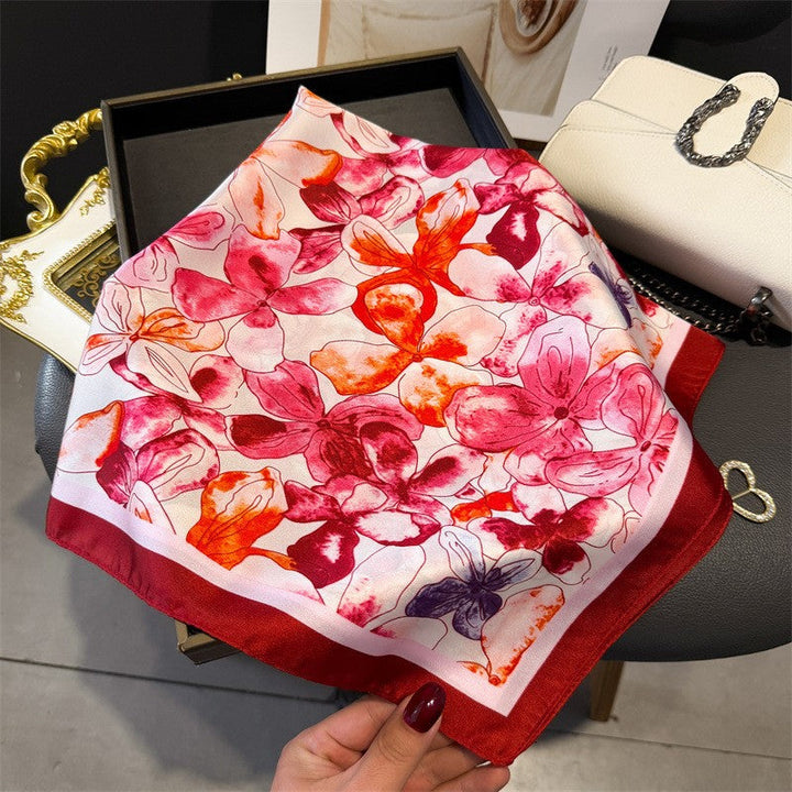 Kalsten | Retro Korean Style Faux Silk Scarf