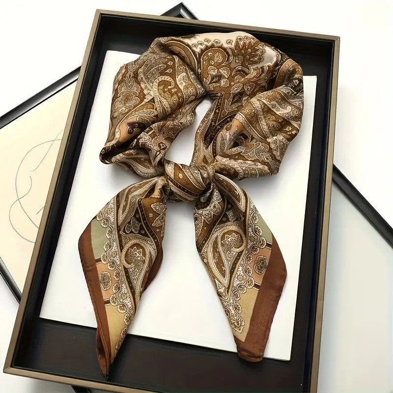 Kalsten | Retro Korean Style Faux Silk Scarf