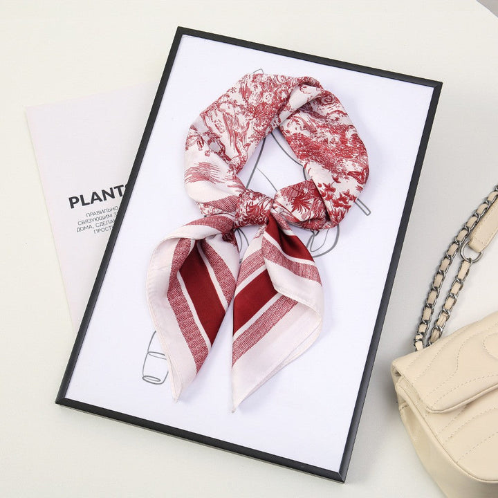 Kalsten | Retro Korean Style Faux Silk Scarf