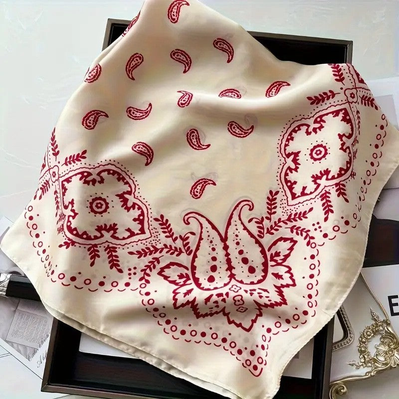 Kalsten | Retro Korean Style Faux Silk Scarf