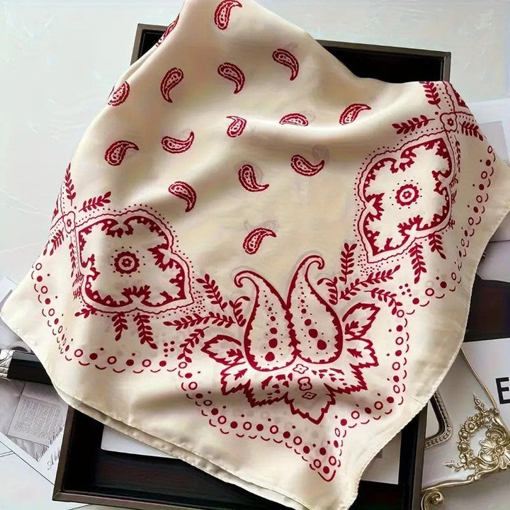 Kalsten | Retro Korean Style Faux Silk Scarf