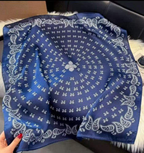 Kalsten | Retro Korean Style Faux Silk Scarf