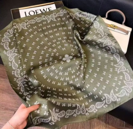 Kalsten | Retro Korean Style Faux Silk Scarf