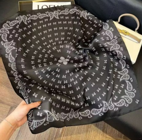 Kalsten | Retro Korean Style Faux Silk Scarf