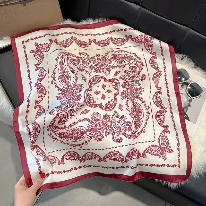 Kalsten | Retro Korean Style Faux Silk Scarf