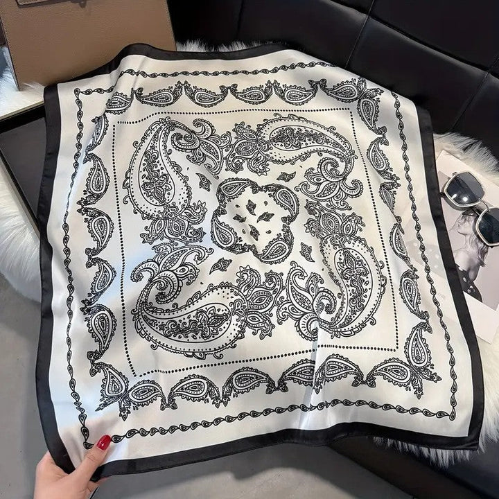 Kalsten | Retro Korean Style Faux Silk Scarf