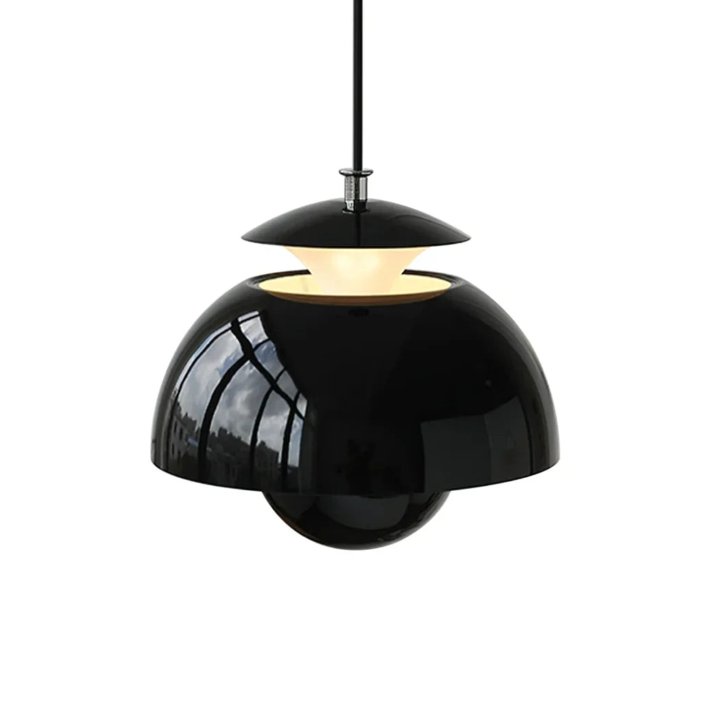 Pendant Light Metal 10 in Spherical Adjustable Living Room Dining Area Modern Chandelier Industrial Style LED Ceiling Fixture | Kalsten