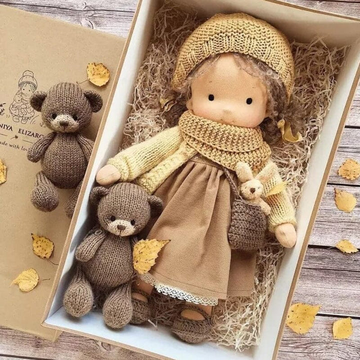 Handmade Waldorf doll Kalsten