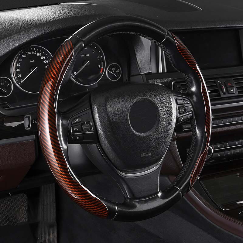 Kalsten | Universal Laser Carbon Fiber Pattern Steering Wheel Cover