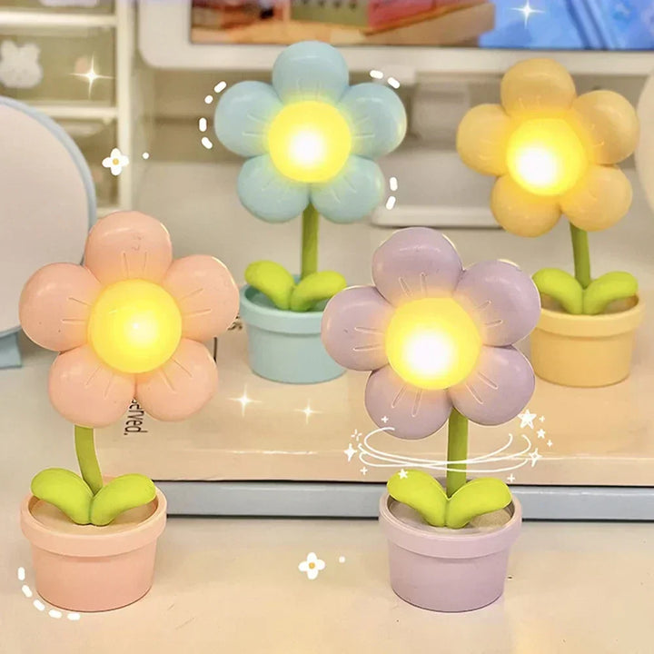 Small Flower Relaxing Table Lamp - BlossomGlow | Kalsten