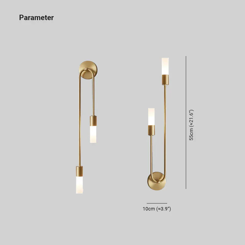 Modern Gold LED Bedside Wall Lamp Noxord