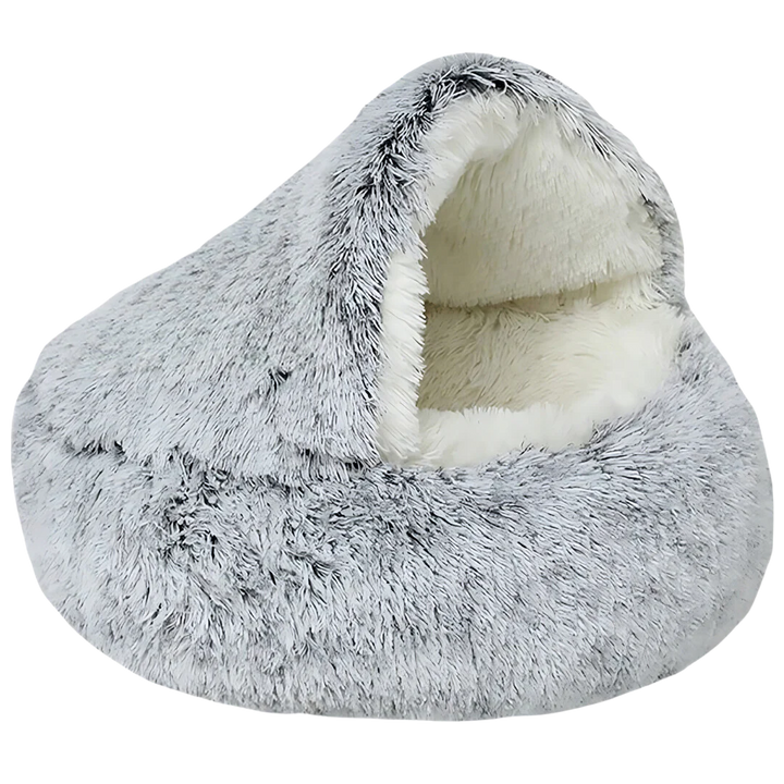 Cat Plush Cave Bed – Cozy Indoor Nest Noxord