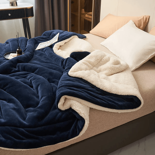 SOFTHUG LUXE Plush Flannel Fleece Blanket