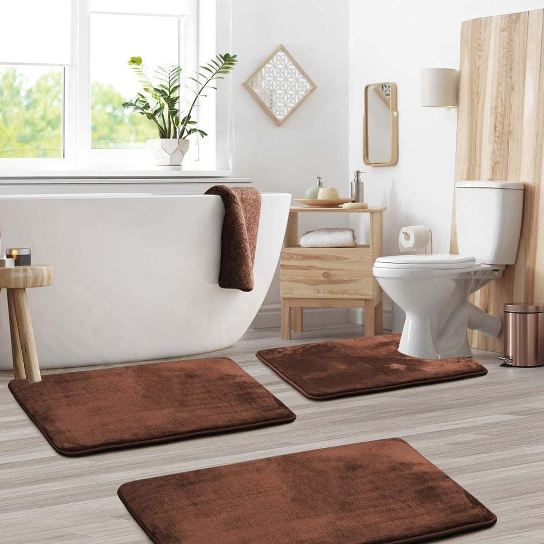 Kalsten | SoftStep Luxe – Memory Foam Bath Mat 3-Piece Set