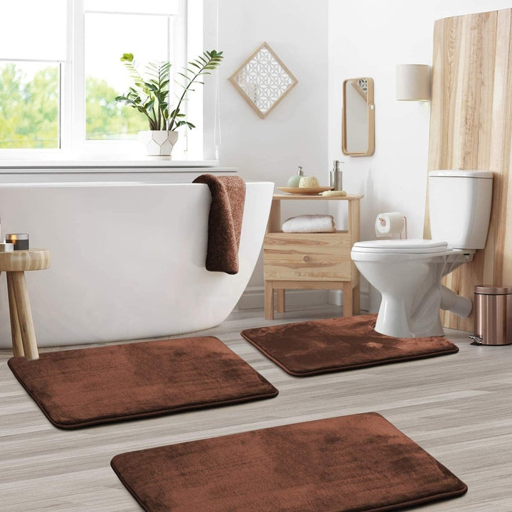Kalsten | SoftStep Luxe – Memory Foam Bath Mat 3-Piece Set