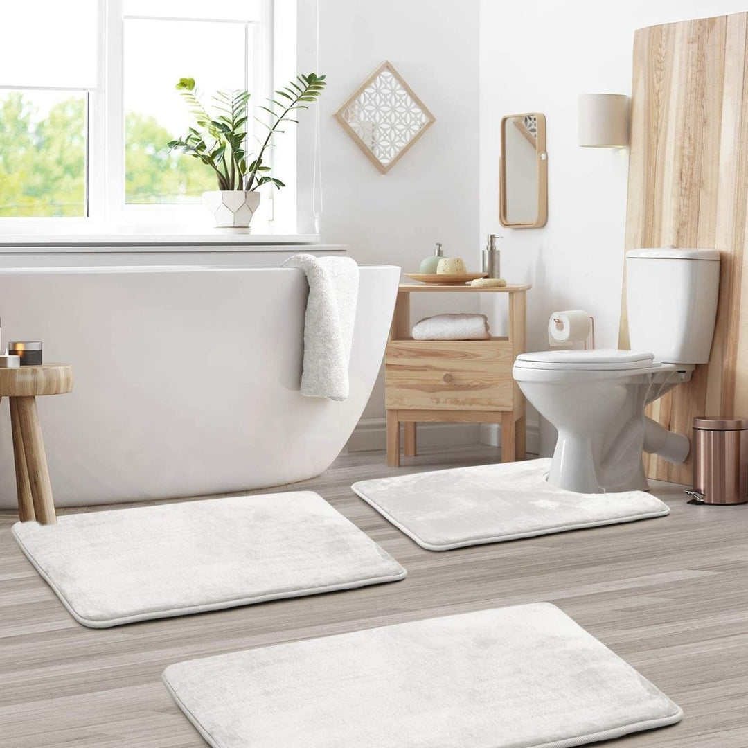 Kalsten | SoftStep Luxe – Memory Foam Bath Mat 3-Piece Set