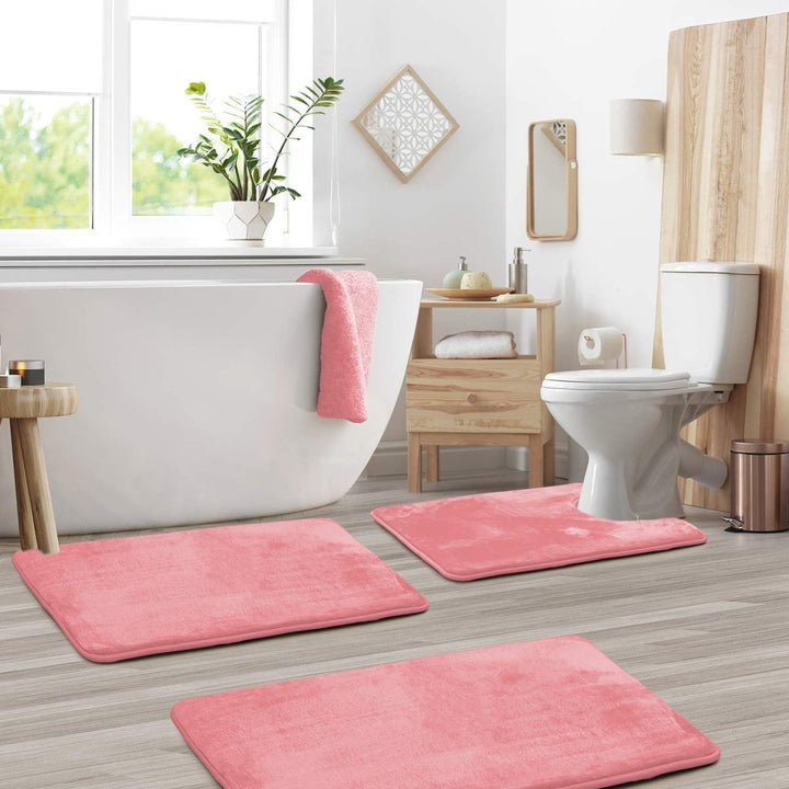 Kalsten | SoftStep Luxe – Memory Foam Bath Mat 3-Piece Set