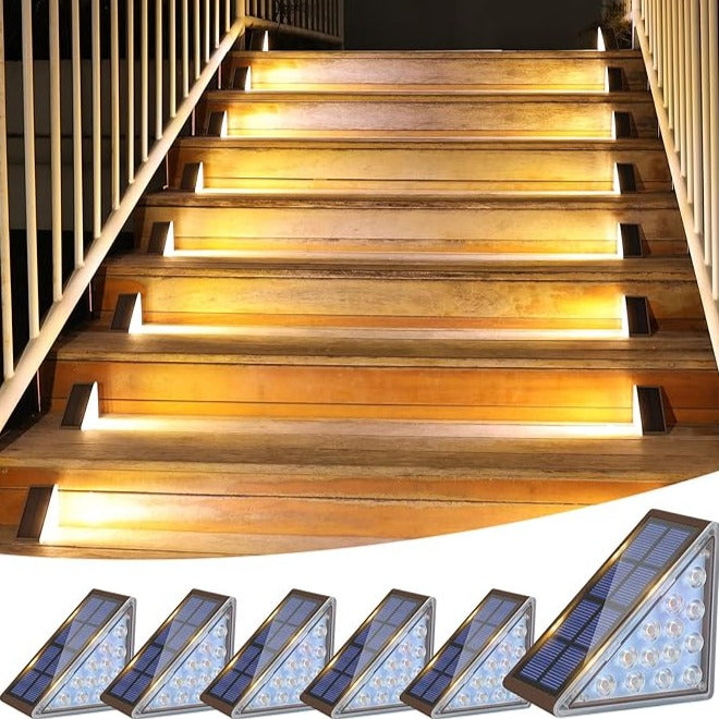Solar Stair Light – Warm LED Glow Kalsten