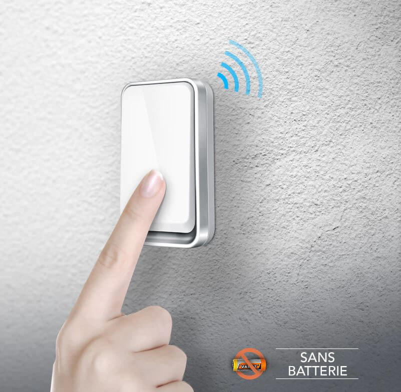 Wireless Battery-Free Smart Doorbell (Waterproof)