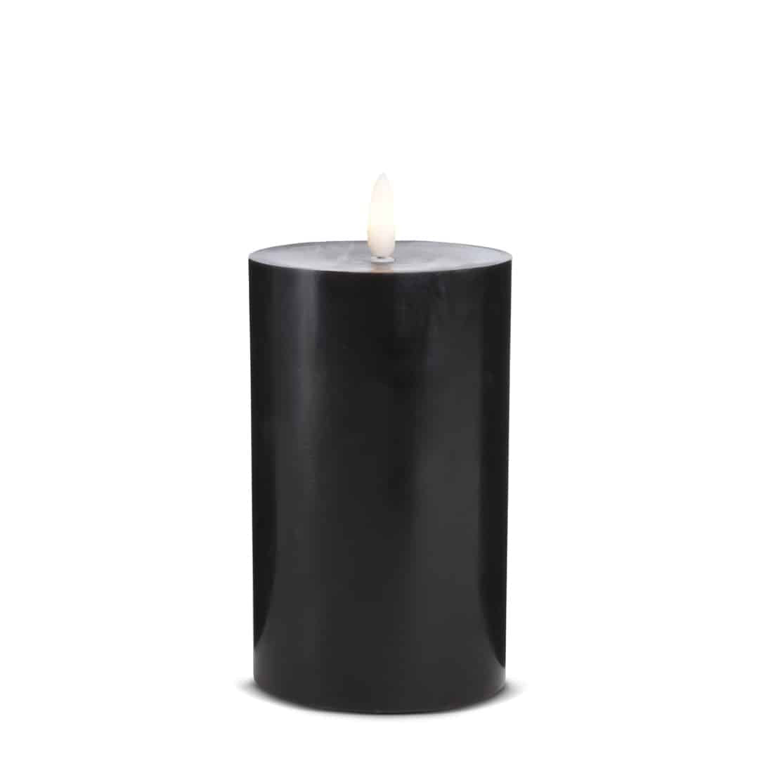 LED Candle (1 piece) with realistic 3D flame 7.5 x 15 cm | Kalsten