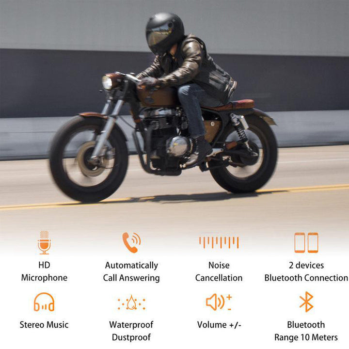 BT12 Motorcycle Helmet Bluetooth Headset