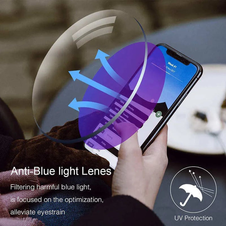 Kalsten | High Hardness Anti-Blue Progressive Distance and Near Range Dual-Use Reading Glasses