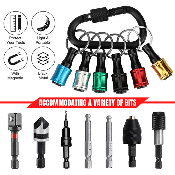 Hex Bit Holder Keychain – 1/4" Screwdriver