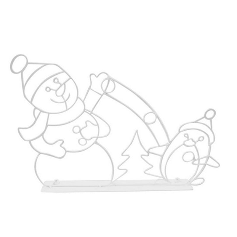 Kalsten | Animated LED Snowball Fight Light | Outdoor Snowman & Penguin Christmas Decor