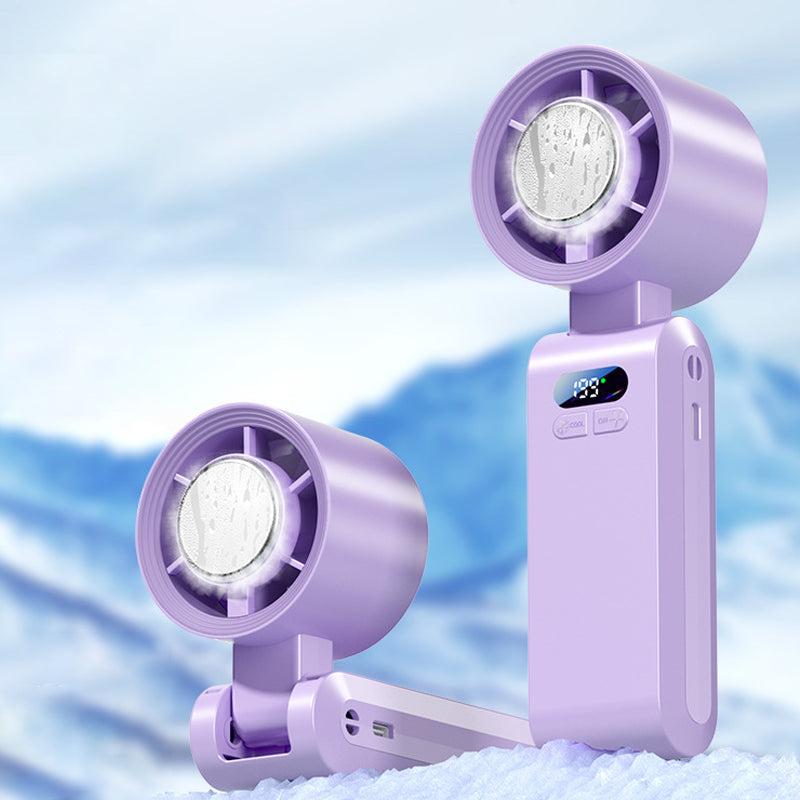 Personal Misting Fan for Outdoor Sports, Travel & Gym | Rechargeable, 3 Speeds, Instant Cooling Relief | Kalsten
