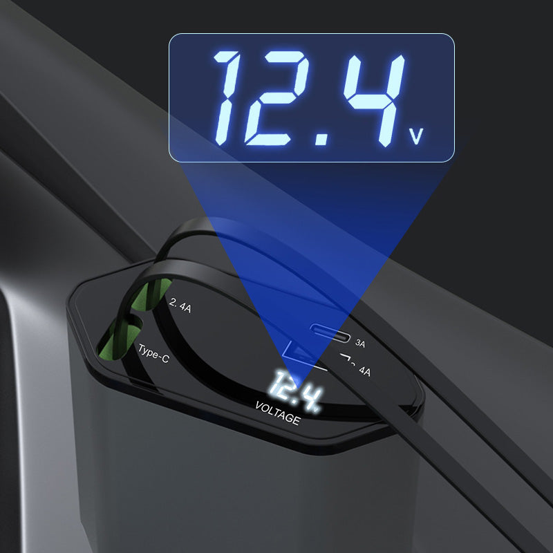 Kalsten | 4-in-1 fast charger and retractable car charger