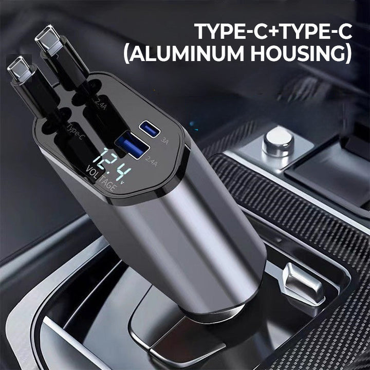 Kalsten | 4-in-1 fast charger and retractable car charger