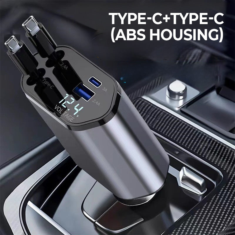 Kalsten | 4-in-1 fast charger and retractable car charger