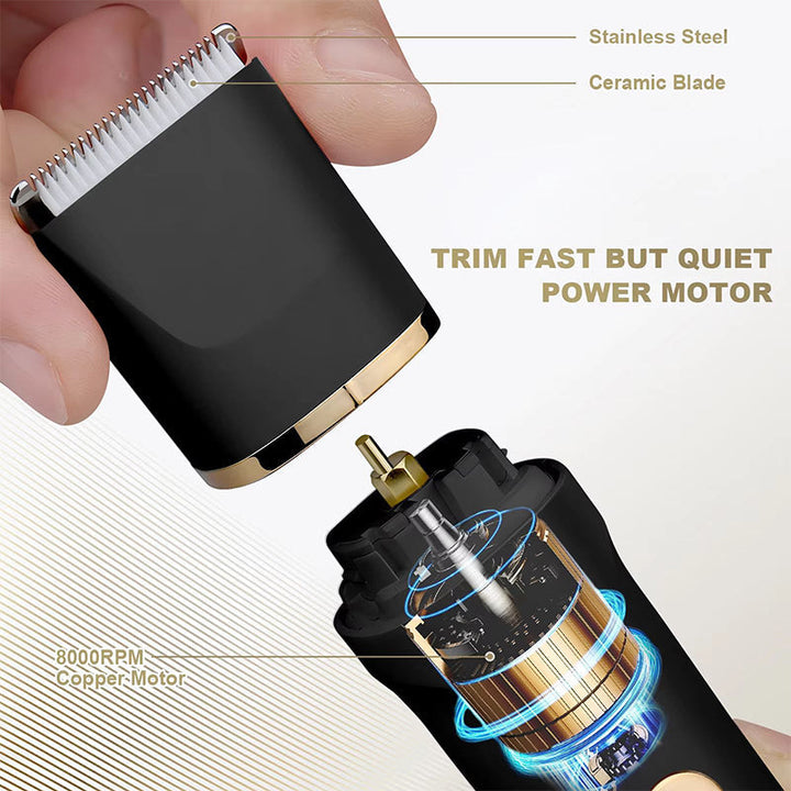 3-in-1 Electric Beard Trimmer with Charging Station | Kalsten