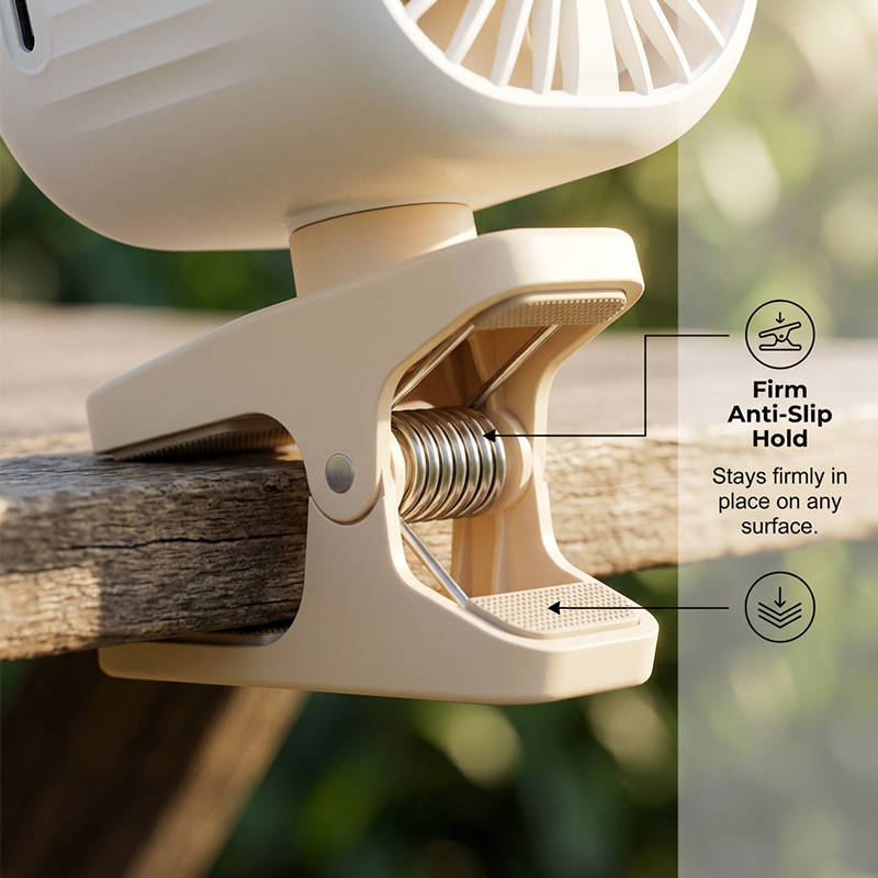 Rechargeable Clip-On Air Cooler for Outdoors | Kalsten