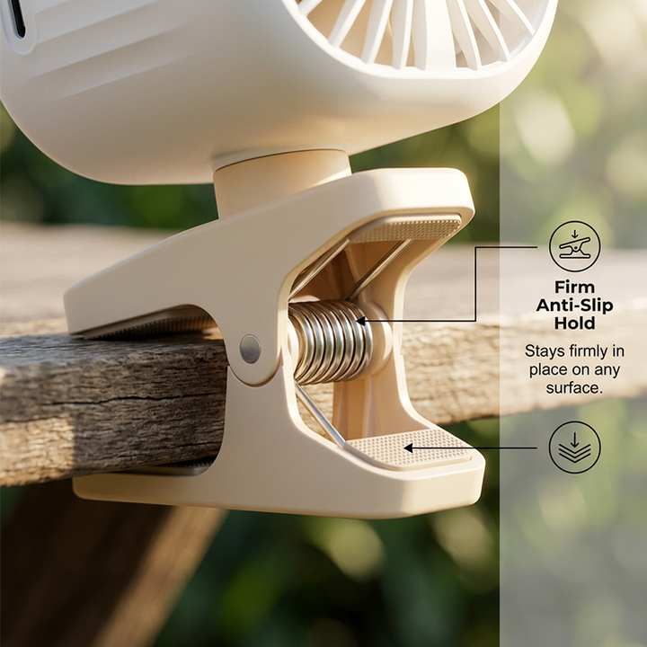 Rechargeable Clip-On Air Cooler for Outdoors | Kalsten