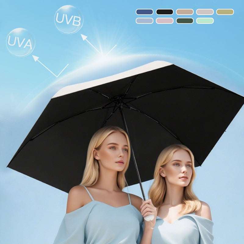 Capsule pocket umbrella with sun protection | Kalsten