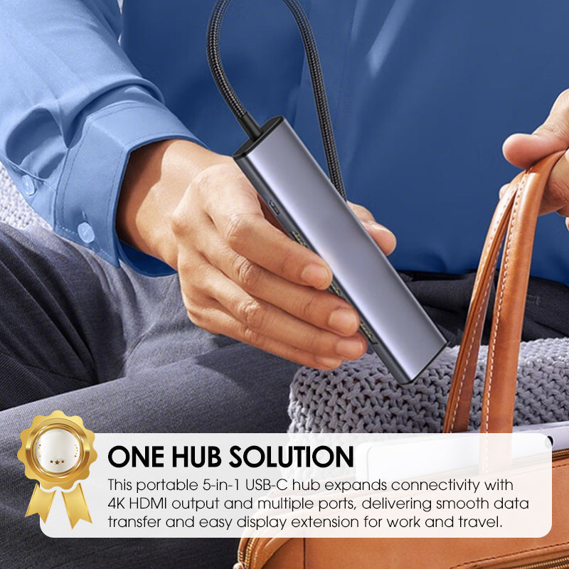 5-in-1 USB-C Hub with 4K HDMI output | Kalsten