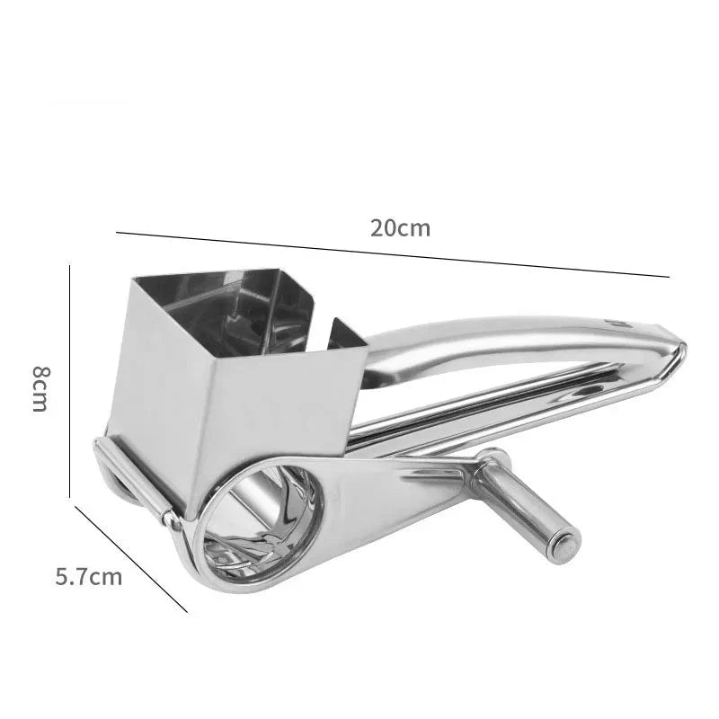 Stainless steel cheese grater with interchangeable blades | Kalsten