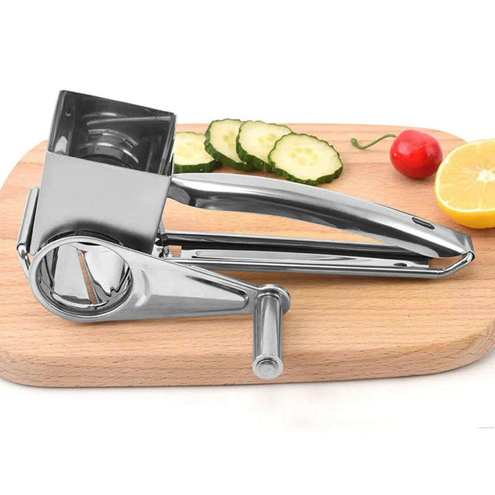 Stainless steel cheese grater with interchangeable blades | Kalsten