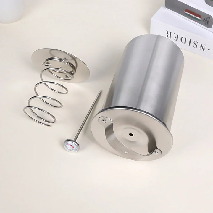 Stainless Steel Ham Maker Meat Press Cooker Mold with Thermometer | Kalsten