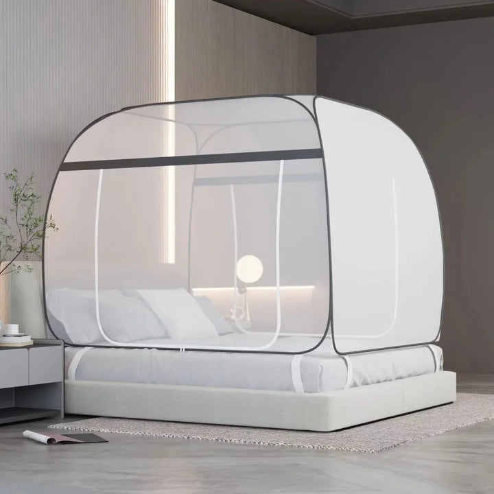 Kalsten | Starry Gray Mosquito Net – No-Installation Insect Protection for Relaxed Indoor and Outdoor Nights